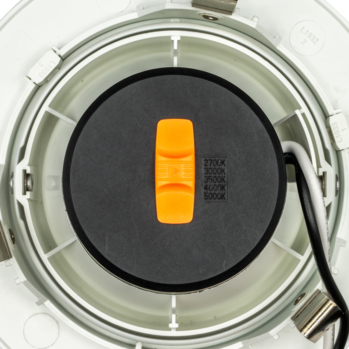 Topaz RTL4-ADJ-7W-CS-WH LED Retrofit Recessed Downlight 4 Inch 6.5W 585Lm CCT Selectable 2700K/3000K/3500K/4000K/5000K 120V 90 CRI Smooth Dimmable White (T76985)