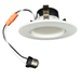Topaz RTL4-ADJ-7W-CS-WH LED Retrofit Recessed Downlight 4 Inch 6.5W 585Lm CCT Selectable 2700K/3000K/3500K/4000K/5000K 120V 90 CRI Smooth Dimmable White (T76985)