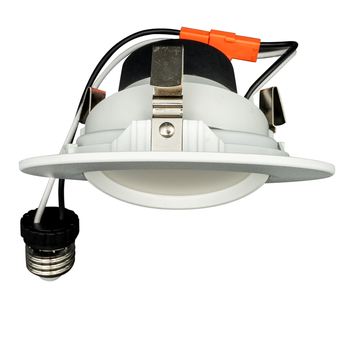 Topaz RTL4-ADJ-7W-CS-WH LED Retrofit Recessed Downlight 4 Inch 6.5W 585Lm CCT Selectable 2700K/3000K/3500K/4000K/5000K 120V 90 CRI Smooth Dimmable White (T76985)