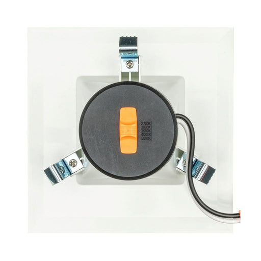 Topaz RTL4-SQ-7W-CS-WH LED Retrofit Recessed Square Downlight 4 Inch 6.5W 585Lm CCT Selectable 2700K/3000K/3500K/4000K/5000K 120V 90 CRI Baffle Dimmable White (T76982)