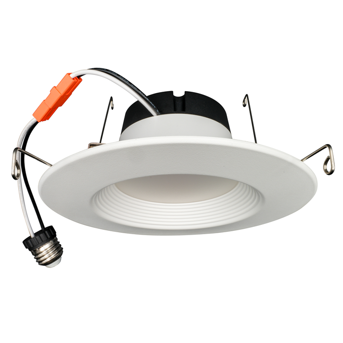 Topaz RTL6-12W-30K-WH-B LED Retrofit Recessed Downlight 6 Inch 12W 3000K 1080Lm 90 CRI Dimmable 120V Baffle White Economy Series (T76978)