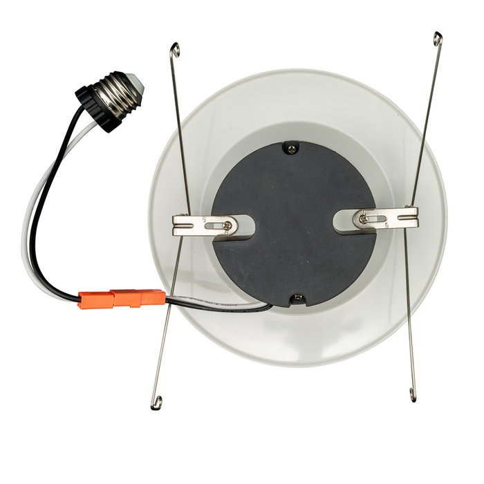 Topaz RTL6-13W-40K-WH-S LED Retrofit Recessed Downlight 6 Inch 13W 4000K 1350Lm 90 CRI Dimmable 120V Smooth White Economy Series (T76973)