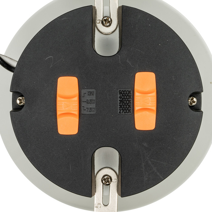 Topaz RTL6-13W-PCS-WH-B LED Retrofit Recessed Downlight 6 Inch Wattage/CCT Selectable 7.5W/9.5W/13W 2700K/3000K/3500K/4000K/5000K 120V Baffle Dimmable White (T76989)