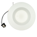 Topaz RTL6-13W-PCS-WH-B LED Retrofit Recessed Downlight 6 Inch Wattage/CCT Selectable 7.5W/9.5W/13W 2700K/3000K/3500K/4000K/5000K 120V Baffle Dimmable White (T76989)