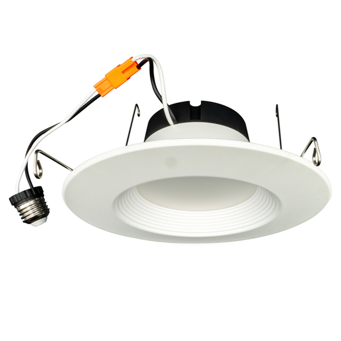 Topaz RTL6-13W-PCS-WH-B LED Retrofit Recessed Downlight 6 Inch Wattage/CCT Selectable 7.5W/9.5W/13W 2700K/3000K/3500K/4000K/5000K 120V Baffle Dimmable White (T76989)