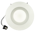 Topaz RTL6-13W-PCS-WH-S LED Retrofit Recessed Downlight 6 Inch Wattage/CCT Selectable 7.5W/9.5W/13W 2700K/3000K/3500K/4000K/5000K 120V Smooth Dimmable White (T76988)