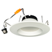 Topaz RTL6-13W-PCS-WH-S LED Retrofit Recessed Downlight 6 Inch Wattage/CCT Selectable 7.5W/9.5W/13W 2700K/3000K/3500K/4000K/5000K 120V Smooth Dimmable White (T76988)
