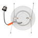 Topaz RTL6-8W-40K-WH-B LED Retrofit Recessed Downlight 6 Inch 7.5W 4000K 730Lm 90 CRI Dimmable 120V Baffle White Economy Series (T76977)