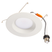 Topaz RTL6-8W-40K-WH-S LED Retrofit Recessed Downlight 6 Inch 7.5W 4000K 730Lm 90 CRI Dimmable 120V Smooth White Economy Series (T76969)