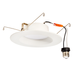 Topaz RTL6-8W-40K-WH-S LED Retrofit Recessed Downlight 6 Inch 7.5W 4000K 730Lm 90 CRI Dimmable 120V Smooth White Economy Series (T76969)