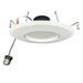 Topaz RTL6-ADJ-9W-CS-WH LED Retrofit Recessed Downlight 6 Inch 9W 810Lm CCT Selectable 2700K/3000K/3500K/4000K/5000K 120V 90 CRI Smooth Dimmable White (T76986)