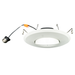 Topaz RTL6-ADJ-9W-CS-WH LED Retrofit Recessed Downlight 6 Inch 9W 810Lm CCT Selectable 2700K/3000K/3500K/4000K/5000K 120V 90 CRI Smooth Dimmable White (T76986)