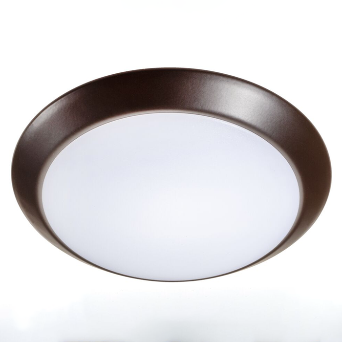 Topaz SDL4/8W/BZ/D/CTS 4 Inch LED Surface Mount Disk Light 8W 660Lm CCT Selectable 2700K/3000K/3500K/4000K/5000K 90 CRI 120V Dimmable Bronze Trim (T70768)