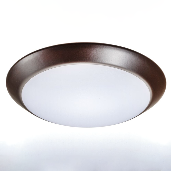 Topaz SDL4/8W/BZ/D/CTS 4 Inch LED Surface Mount Disk Light 8W 660Lm CCT Selectable 2700K/3000K/3500K/4000K/5000K 90 CRI 120V Dimmable Bronze Trim (T70768)