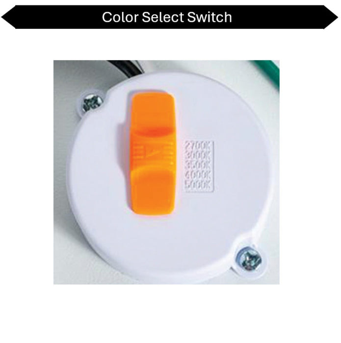 Topaz SDL6/11W/WH/D/CTS 6 Inch LED Surface Mount Disk Light 11W 905Lm CCT Selectable 2700K/3000K/3500K/4000K/5000K 90 CRI 120V Dimmable White Trim (T70723)