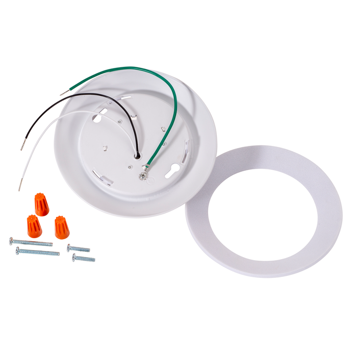 Topaz SDL4-11-940-D 4 Inch LED Surface Mount Disk Light 4000K 11W 900Lm 90 CRI 120V Dimmable White (T73956)