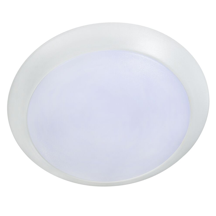 Topaz SDL4/8W/WH/D/CTS 4 Inch LED Surface Mount Disk Light 8W 660Lm CCT Selectable 2700K/3000K/3500K/4000K/5000K 90 CRI 120V Dimmable White Trim (T70722)