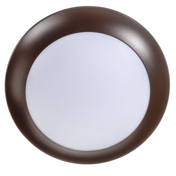 Topaz SDL6/11W/BZ/D/CTS 6 Inch LED Surface Mount Disk Light 11W 905Lm CCT Selectable 2700K/3000K/3500K/4000K/5000K 90 CRI 120V Dimmable Bronze Trim (T70769)
