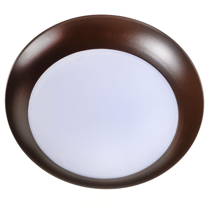 Topaz SDL6/11W/BZ/D/CTS 6 Inch LED Surface Mount Disk Light 11W 905Lm CCT Selectable 2700K/3000K/3500K/4000K/5000K 90 CRI 120V Dimmable Bronze Trim (T70769)