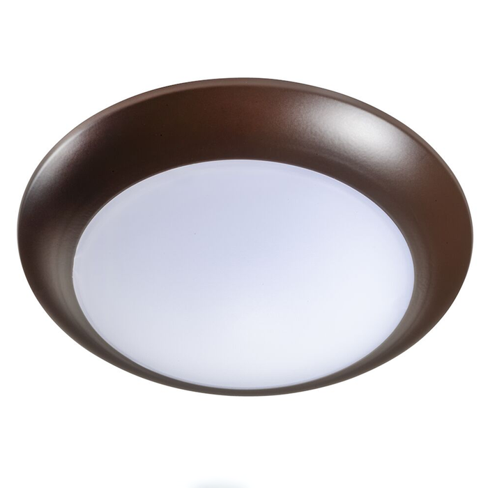 Topaz SDL6/11W/BZ/D/CTS 6 Inch LED Surface Mount Disk Light 11W 905Lm CCT Selectable 2700K/3000K/3500K/4000K/5000K 90 CRI 120V Dimmable Bronze Trim (T70769)