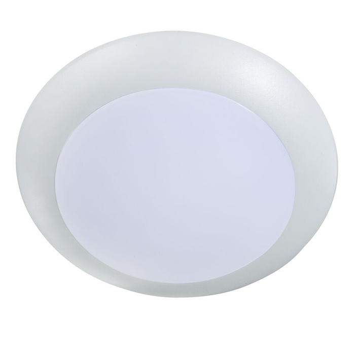 Topaz SDL6/11W/WH/D/CTS 6 Inch LED Surface Mount Disk Light 11W 905Lm CCT Selectable 2700K/3000K/3500K/4000K/5000K 90 CRI 120V Dimmable White Trim (T70723)