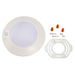 Topaz SDL6-14W-30K-WH-MS 6 Inch LED Surface Mount Disk Light 3000K 14W 990Lm 90 CRI 120V Non-Dimmable White Integrated Motion Sensor (T73329)