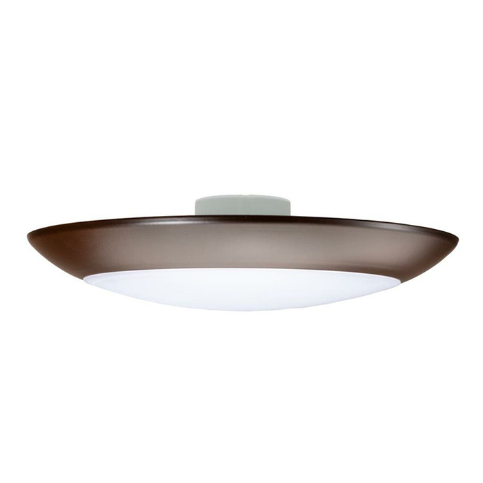 Topaz SDL6/15W/BZ/D/CTS 6 Inch LED Surface Mount Disk Light 15W 1230Lm CCT Selectable 2700K/3000K/3500K/4000K/5000K 90 CRI 120V Dimmable Bronze Trim (T70770)