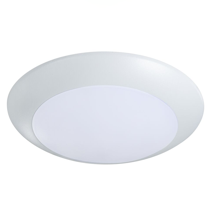 Topaz SDL6/15W/WH/D/CTS 6 Inch LED Surface Mount Disk Light 15W 1230Lm CCT Selectable 2700K/3000K/3500K/4000K/5000K 90 CRI 120V Dimmable White Trim (T70724)