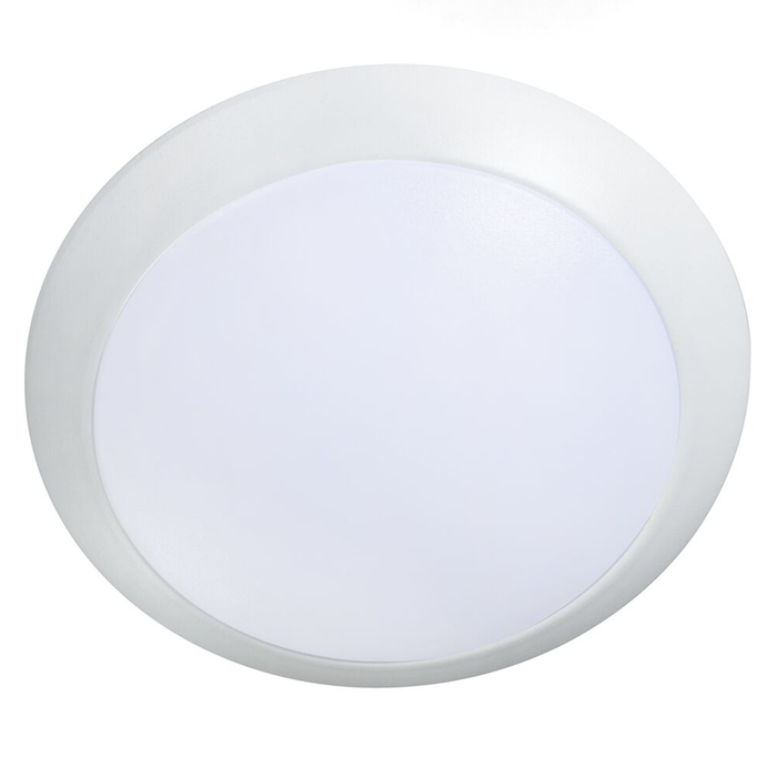 Topaz SDL6/15W/WH/D/CTS 6 Inch LED Surface Mount Disk Light 15W 1230Lm CCT Selectable 2700K/3000K/3500K/4000K/5000K 90 CRI 120V Dimmable White Trim (T70724)