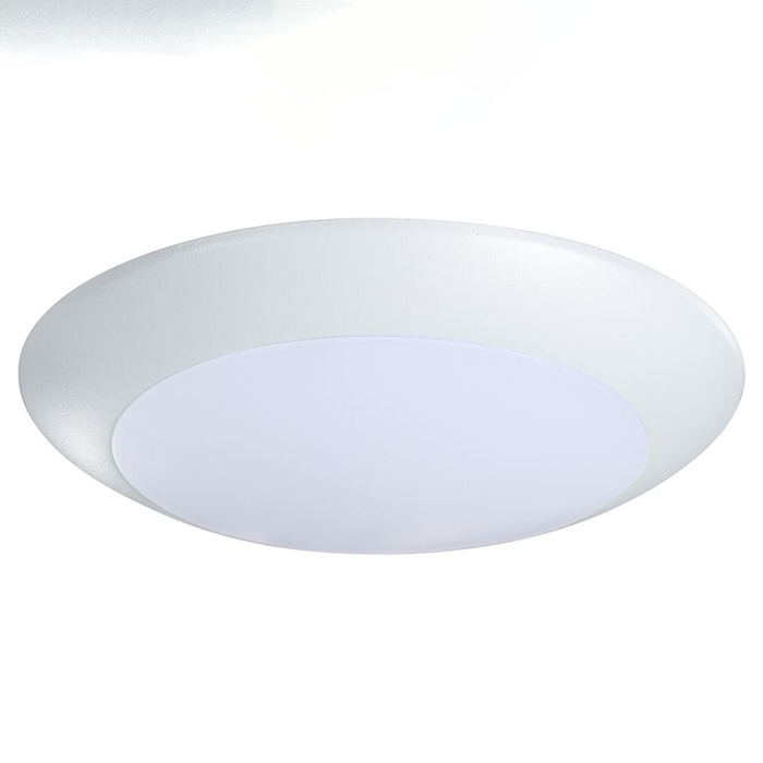 Topaz SDL6/15W/WH/D/CTS 6 Inch LED Surface Mount Disk Light 15W 1230Lm CCT Selectable 2700K/3000K/3500K/4000K/5000K 90 CRI 120V Dimmable White Trim (T70724)