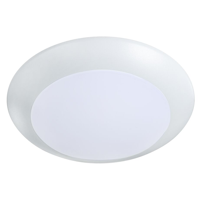 Topaz SDL6/15W/WH/D/CTS 6 Inch LED Surface Mount Disk Light 15W 1230Lm CCT Selectable 2700K/3000K/3500K/4000K/5000K 90 CRI 120V Dimmable White Trim (T70724)