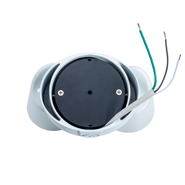 Topaz SL/24W/40K/WH 24W LED Outdoor Security 2-Head Flood Light 24W 4000K 2000Lm 80 CRI 120V White (T72991)
