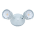 Topaz SL/24W/40K/WH 24W LED Outdoor Security 2-Head Flood Light 24W 4000K 2000Lm 80 CRI 120V White (T72991)