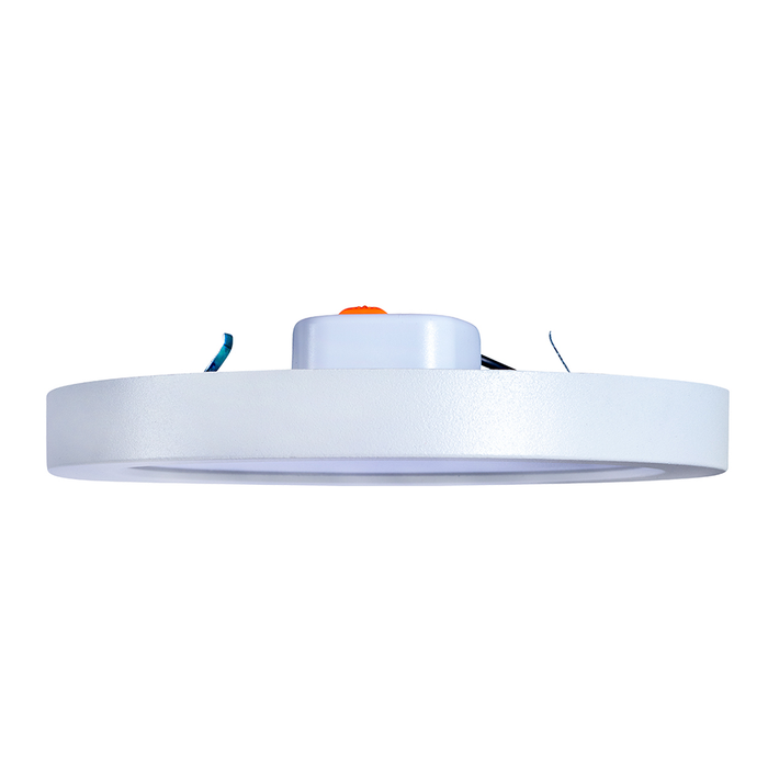 Topaz SMD5/RND/11/CTS-46 5 Inch LED Surface Mount Downlight 11W 910Lm CCT Selectable 2700K/3000K/3500K/4000K/5000K 90 CRI Dimmable 120V White (T70967)