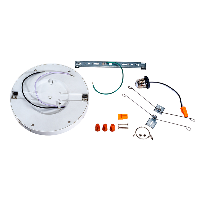 Topaz SMD7/RND/13/CTS/MS 7 Inch LED Surface Mount Downlight 13W 1150Lm CCT Selectable 2700K/3000K/3500K/4000K/5000K 90 CRI Dimmable 120V White (T71018)