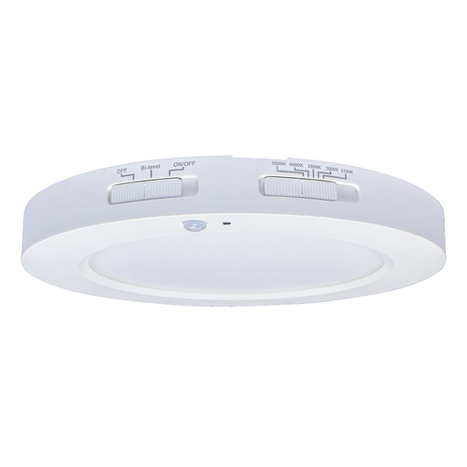 Topaz SMD7/RND/13/CTS/MS 7 Inch LED Surface Mount Downlight 13W 1150Lm CCT Selectable 2700K/3000K/3500K/4000K/5000K 90 CRI Dimmable 120V White (T71018)