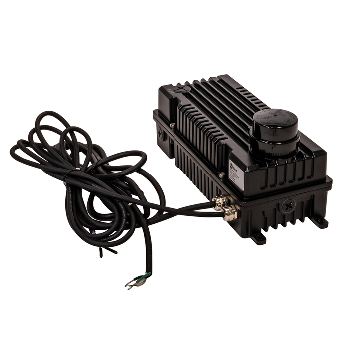 Topaz SP-500PS-50K-HV Sports Light Power Selectable 300W/400W/500W 5000K 48000Lm/62000Lm/75000Lm 200-480V Yoke Mount 30 Degree Beam Angle 7-Pin Receptacle (T74447)
