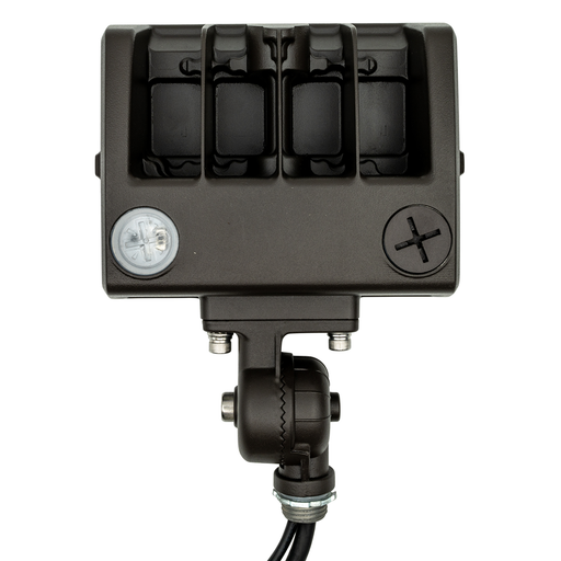 Topaz FL-30PCS-KNTR LED Flood Power/CCT Selectable 15W/25W/30W 3000K/4000K/5000K 120-277V Dimmable Knuckle And Trunnion Mount Photocell Bronze (T76850)