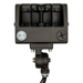 Topaz FL-30PCS-KNTR LED Flood Power/CCT Selectable 15W/25W/30W 3000K/4000K/5000K 120-277V Dimmable Knuckle And Trunnion Mount Photocell Bronze (T76850)