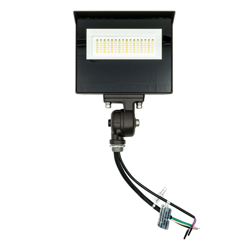 Topaz FL-30PCS-KNTR LED Flood Power/CCT Selectable 15W/25W/30W 3000K/4000K/5000K 120-277V Dimmable Knuckle And Trunnion Mount Photocell Bronze (T76850)