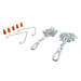 Topaz LWRAPW-VHK-CHAIN 41 Inch Chain And Hook For Suspended Mount For LWRAPU And Linear High Bay (T74420)