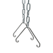 Topaz LWRAPW-VHK-CHAIN 41 Inch Chain And Hook For Suspended Mount For LWRAPU And Linear High Bay (T74420)