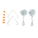 Topaz LWRAPA-VHK-CHAIN Two Hooks And Chains For Suspended Mount LWRAP 2-4 Foot (T77122)