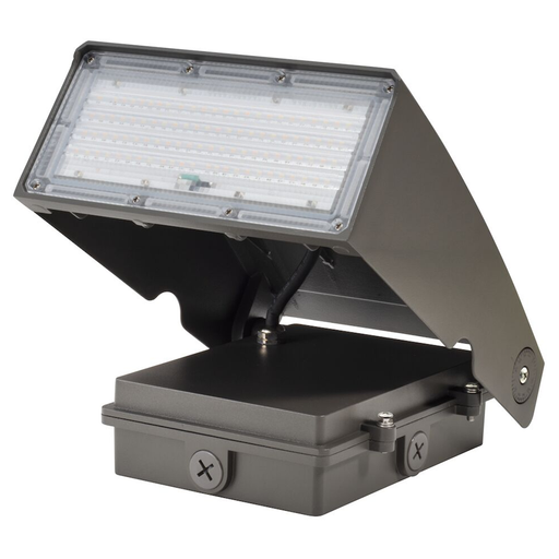 Topaz WPA-75W-PCTS-BZ-PC LED Adjustable Wall Pack Power/CCT Selectable 45W/60W/75W 3000K/4000K/5000K 120-277V Dimmable Bronze With Photocell (T72979)
