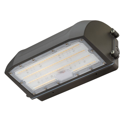 Topaz WPFC-75W-PCTS-BZ Full Cutoff Wall Pack Power/CCT Selectable 45W/60W/75W 3000K/4000K/5000K 6310Lm/7930Lm/10000Lm Photocell Dimmable Bronze (T72744)