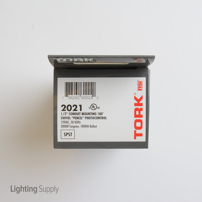 Tork 120V 2000W Single Pull Single Throw Conduit Mounting Pencil Swivel Photocell (2021)