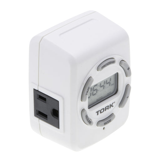 Tork 458Z Astronomic Plug-In 7 Day Digital Timer Two Grounded Outlets (458Z)