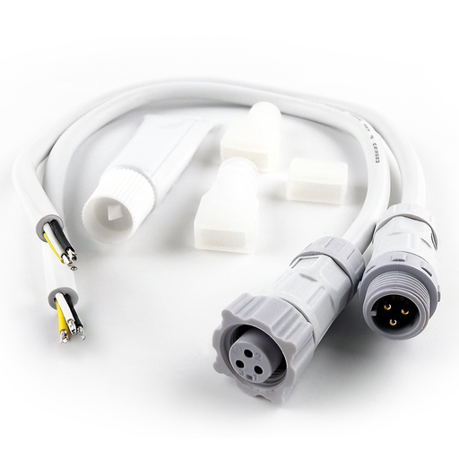 RAB Tape Light End Cap Kit 10mm 3-Pin Hard Wiring For TOS/LCB (TPF3)