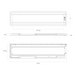 RAB SWISH 1X4 LED Air-Return Troffer Wattage/CCT Selectable 35W/26W/18W 3500K/4000K/5000K 120-277V 0-10V Dimming PIR Sensor Battery Backup (SWISH1X4/PIR/E)
