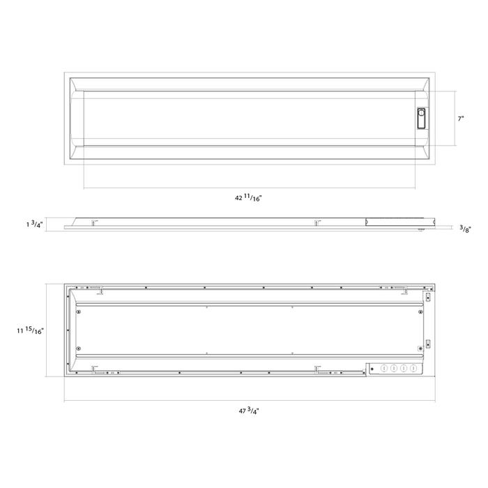 RAB SWISH 1X4 LED Air-Return Troffer Wattage/CCT Selectable 35W/26W/18W 3500K/4000K/5000K 120-277V 0-10V Dimming White PIR Sensor (SWISH1X4/PIR)